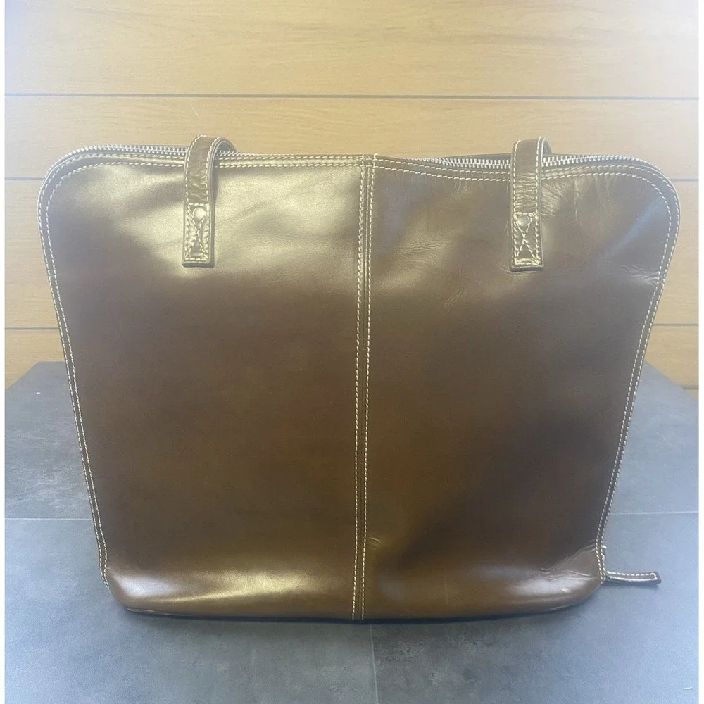 Latico‎ Brown Leather Business Tote/Laptop/Messenger Bag